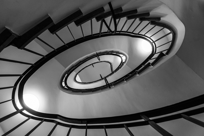 abstract black and white b/w stairs ultron 28mm 2.0