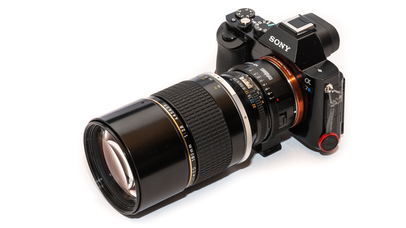 Sony A7s with Metabones Nikon G -> Sony E Adapter and Nikon AI-s 180mm 2.8 ED