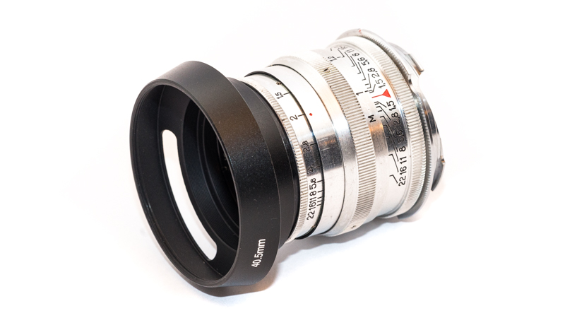 Jupiter-3 50mm 1.5 with "Leica style" third party lens hood