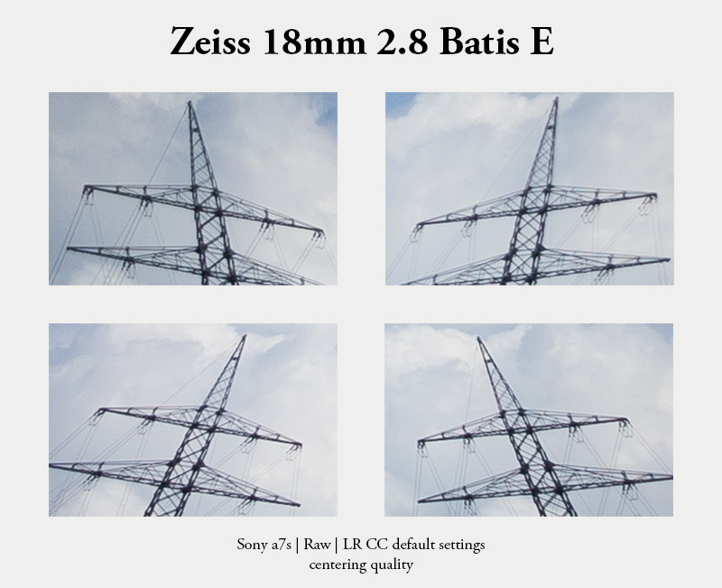 batis 18mm 2.8 zeiss e mount a7 center centering quality decentering dezentriert