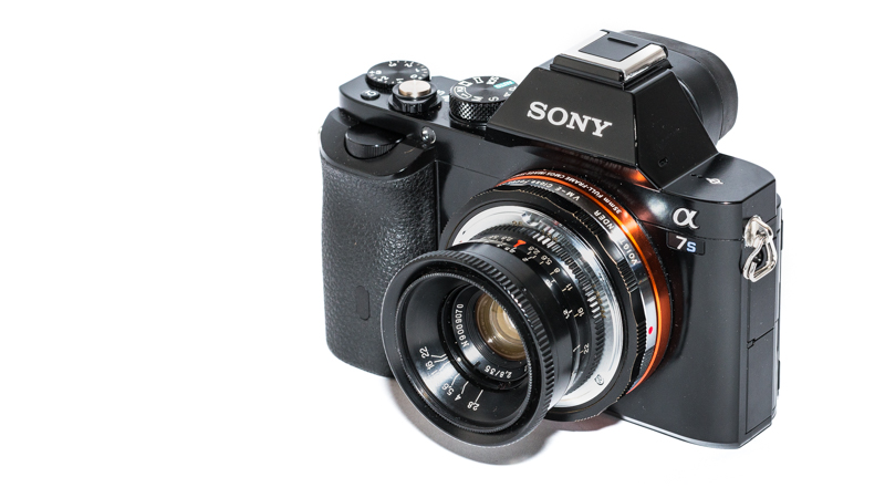 Sony A7s with Jupiter-12 35mm 2.8 and VM-E close focus adapter (Helicoid)