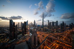 Dubai Skyline Blue Hour I