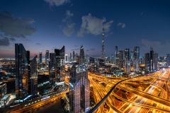 Dubai Skyline Blue Hour II