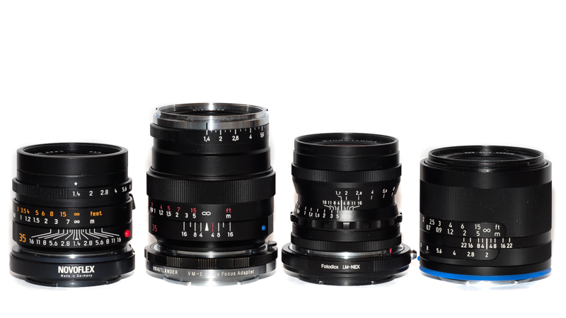 Leica Summilux-M 35mm 1.4 Asph FLE | Zeiss Distagon ZM 35mm 1.4 T* | Voigtlander Ultron 35mm 1.7 Asph | Zeiss Loxia 35mm 2.0