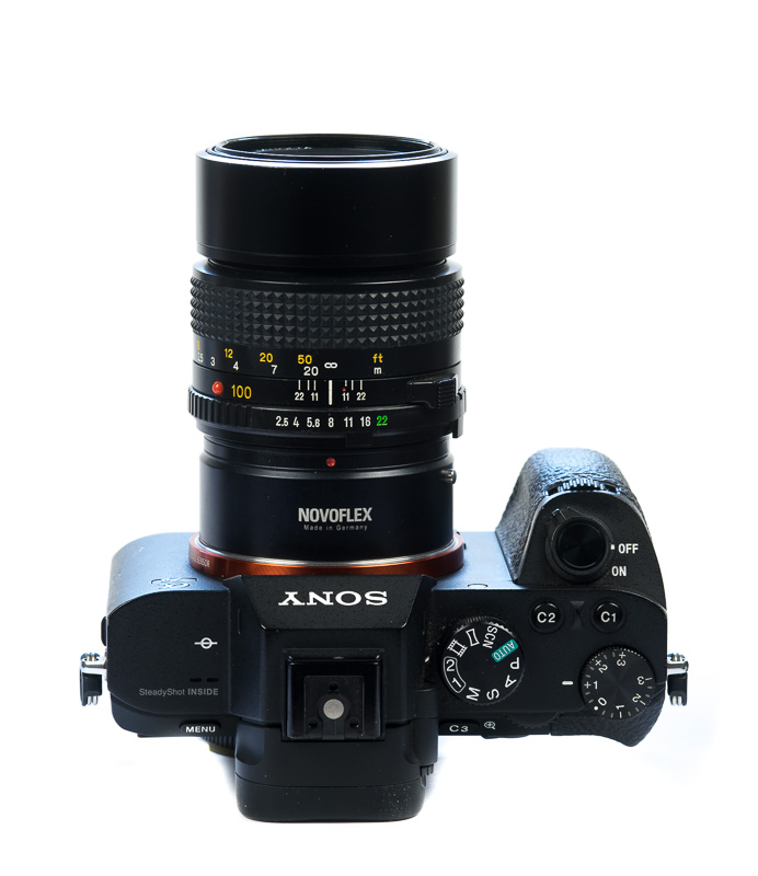 Novoflex cámara-adaptador nex/t2 t2-ring para Sony NEX/alpha-cámaras con e-Mount