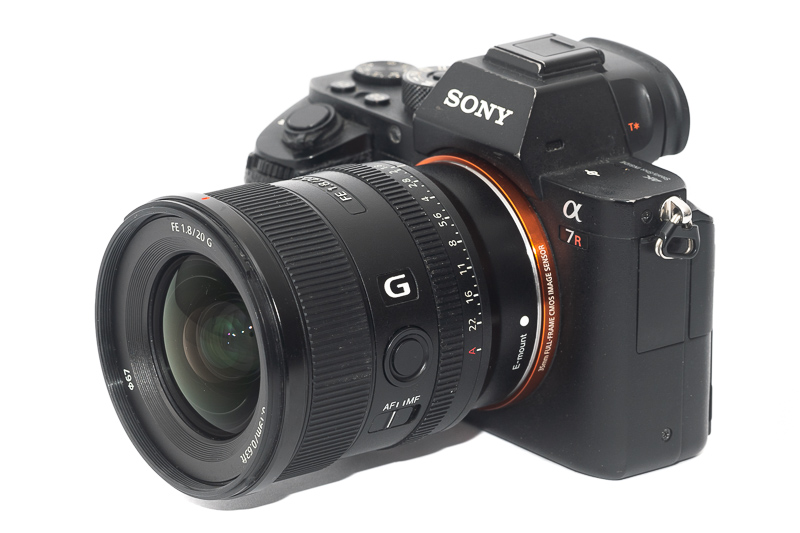 sony fe 20mm 1.8g review comparison a7rv a7riv 42mp 61mp sharpness handling build quality