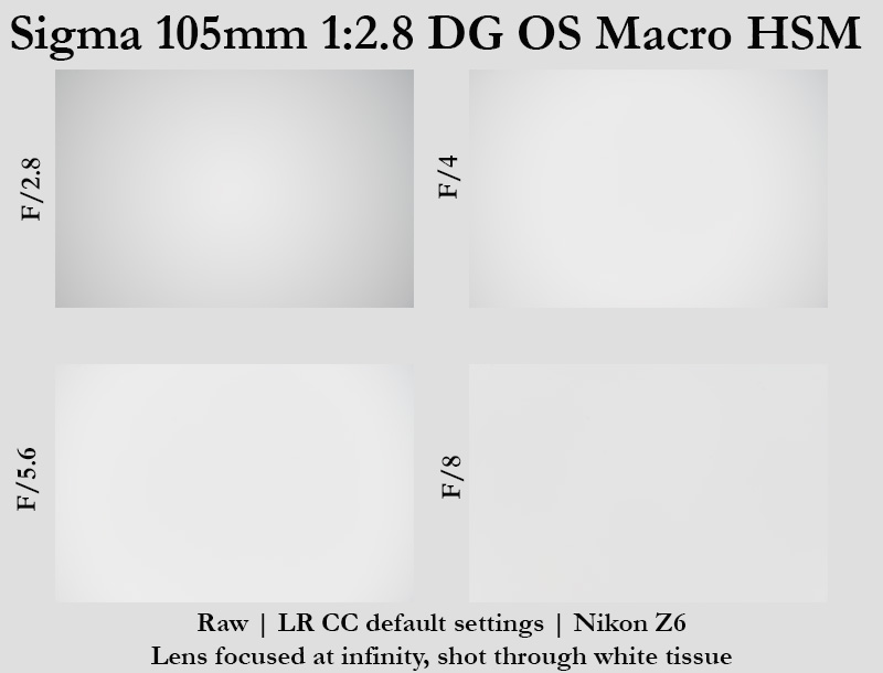 Sigma 105mm 1:2.8 DG Macro HSM review sharpness bokeh come vignetting 24mp nikon z6 z6ii 46mp nikon z7 z7ii Z8 Z9