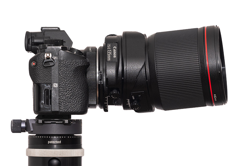61mp 42mp high res resolution canon tilt shift ts-e pc-e perspective control TS T/S sony adapter 135mm 4.0 l macro review resolution contrast bokeh makro