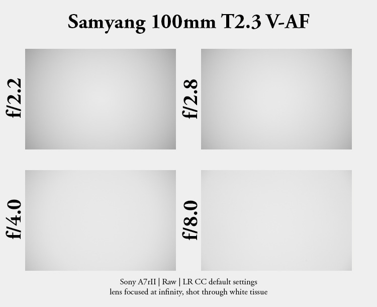 samyang v-af video cine 100mm af T2.3 f/2.2 2.3 2,3 sony 42mp 61mp a7rii a7riv a7riii a1 a9iii a7rv review resolution sharpness contrast bokeh vignetting coma sunstars z6 z7 z8 z9 lightweight small